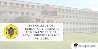 SNS College of Technology Releases Placement Report 2024; Highest package INR 19 LPA